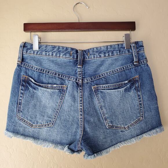 Free People High-Rise Cut Off Denim Shorts - Picture 5 of 9